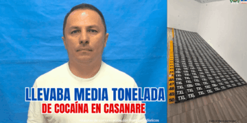 Asegurado presunto responsable de transportar media tonelada de cocaína en las vías de Casanare