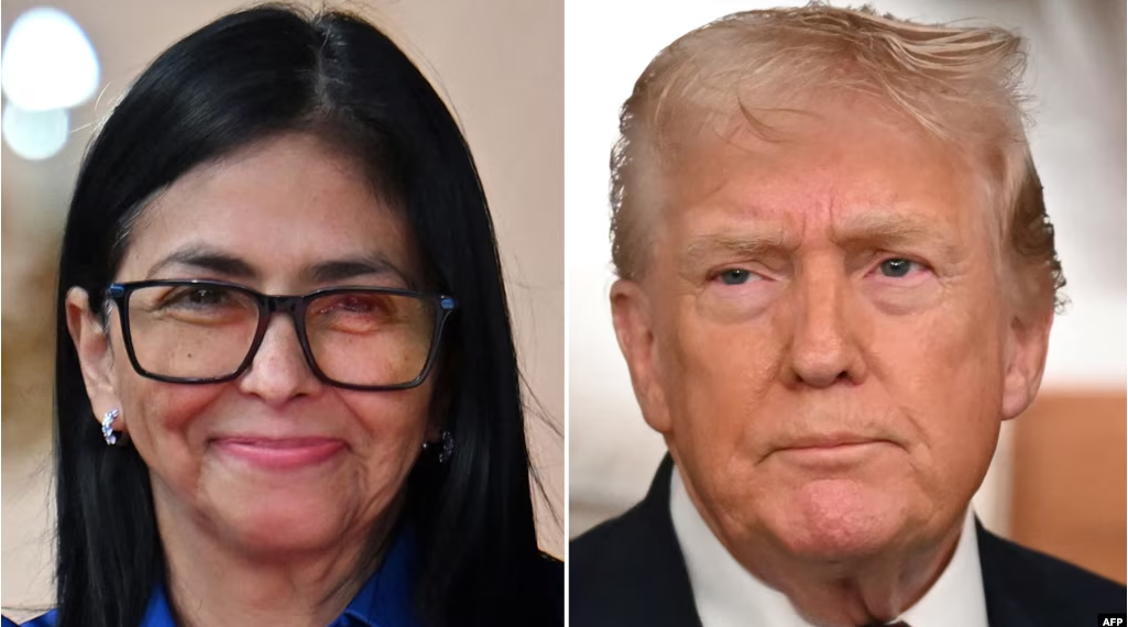 Casa Blanca confirma primer encuentro entre Donald Trump y Delcy Rodríguez