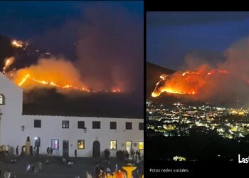 Alerta Roja en Boyacá: Voraz incendio forestal consume el cerro San Marcos en Villa de Leyva