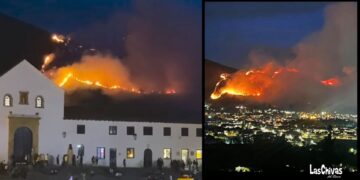 Alerta Roja en Boyacá: Voraz incendio forestal consume el cerro San Marcos en Villa de Leyva