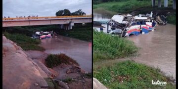 Dos muertos y 21 heridos tras la caída al río Ariguaní del bus de la agrupación de Kbeto Zuleta